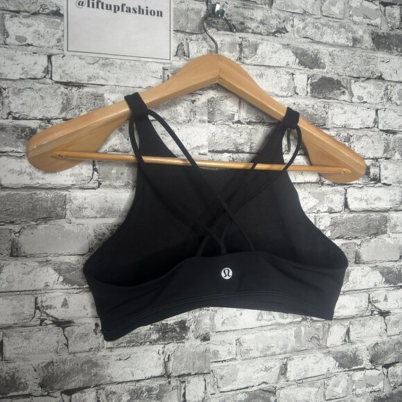 EUC Lululemon Peloton Sports Bra Black Size 8 - Picture 6 of 11